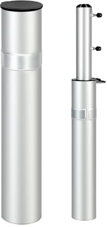 Sekey Sonnenschirmständer Innovativ Platzsparend, Schirmständer Sonnenschirm Aluminium, Bodenhülse Bodenplatte für Sonnenschirm Terasse Garten Ø 32/38/48/52 mm