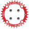 yongness Plato de Bicicleta 104 BCD 32T 34T 36T 38T Plato único Ancho Estrecho, piñón Adecuado para Bicicletas de Carretera, Bicicletas de montaña, Platos BMX (Rojo 32T)