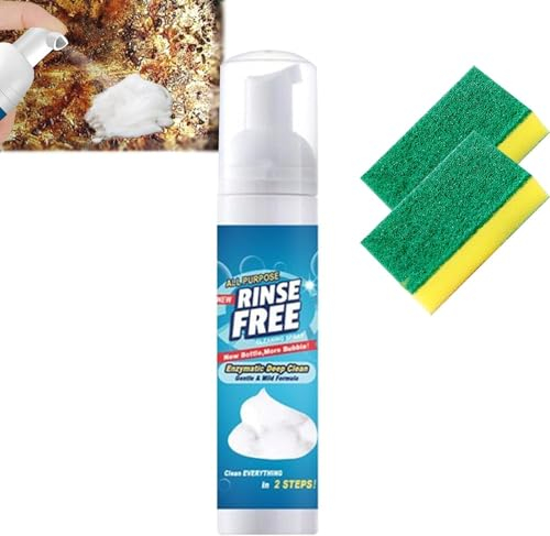 Dumalt Foam Cleaner, 2024 Dumalt Rinse Free Foam Cleaner, Rinse Free Cleaning Spray, Splash Spray Foam Cleaner, All Around Kitchen Cleaning Foam, For Bathroom, Car, House (1 Pcs)