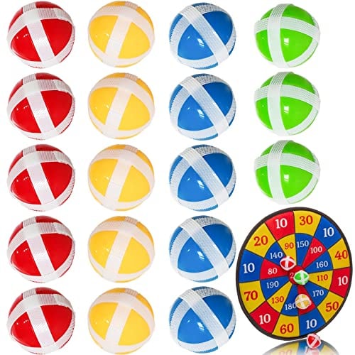 FORYNXHWIN 20 Stück Klettball Wurfspiel Scheibe Ersatzbälle