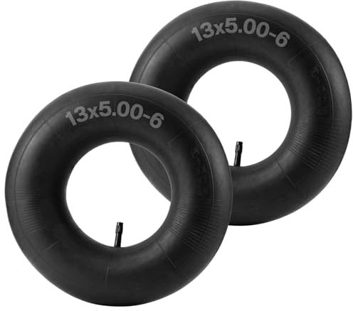 Confezione da 2 camere d'aria 13x5,00-6 13x5x6 5.00-6 adatte per Go Kart, Dirt Bike, ATV, trattori da cortile, tosaerba, carri, carriole, carri, gorilla, rimorchi, resistenti, confezione