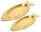 FUNOMOCYA Plato Decorativo de Acero Inoxidable con Forma de Plato para Ensalada para Restaurante