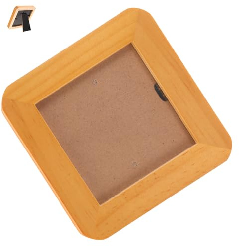 ULDIGI Holz Foto Displayrahmen für Fotos, 7x7 Cm, Tischbilderrahmen
