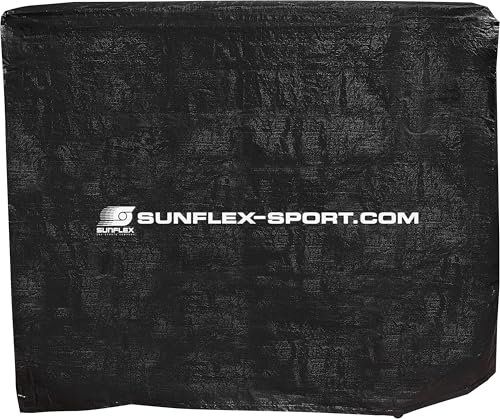 Sunflex Tischtennistisch Abdeckhülle Comfort | Abdeckhaube für Outdoor Tischtennisplatten | Witterungsfest & Wasserdicht | Schmutz- & Kratzschutz | Faltbar | mit Klettverschluss