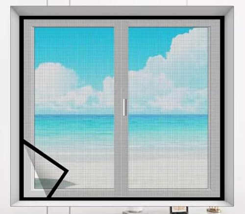 50x175cm,Fliegengitter Fenster DIY Insektenschutz Gaze Hochwertigem Schutz Gegen Mücken Fliegennetz für Balkontür Wohnzimmer Türen