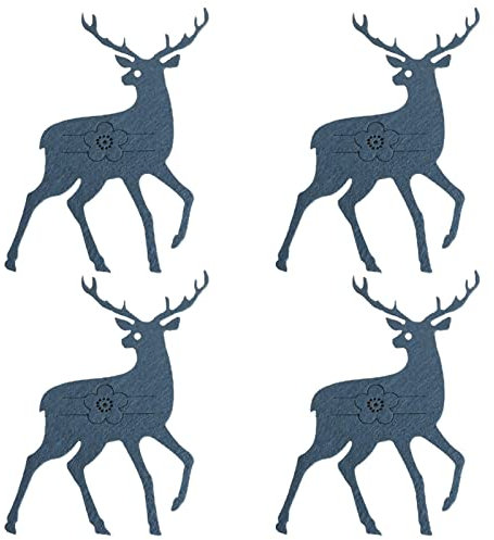 Christmas Cutlery Holder, 12 Pieces Christmas Cutlery Pouch, Deer Form Christmas Cutlery Bag For Party Dinner Kitchen Decoration, Soft Nonwoven Elk Cutlery Holder For Table Decorations