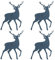 Christmas Cutlery Holder, 12 Pieces Christmas Cutlery Pouch, Deer Form Christmas Cutlery Bag For Party Dinner Kitchen Decoration, Soft Nonwoven Elk Cutlery Holder For Table Decorations