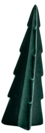 perfk de Navidad Artificial de Mesa, de Navidad Flocado, Regalo de cumpleaños, Chimenea, mesita de Noche de cerámica, Centro de Mesa para el día, Verde