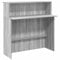 vidaXL Empfangstheke Grau Sonoma 100x50x103,5 cm Holzwerkstoff, Empfangstresen, Salon Empfangstheke, Kassentheke, Empfangstisch, Büro Empfangstheke