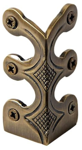 Protecteur d'angle De Plinthe, Protecteurs d 'Angle De Plinthe en Laiton Massif, Protecteur d'angle en Métal Vintage, Protections d'angle de plinthe en Laiton Massif pour Armoire/Boîtes/Meubles