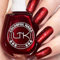 Glitter Nail Polish, Red Nail Varnish, Holographic Quick Dry Nail Polish No UV Lamp Curing, Long Lasting, Chip Resistant, Non-Toxic, Quick Drying, Salon Manicure, At Home Manicure (5#Mirror Red)