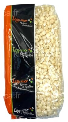 Maïs Dégermé Blanc 1kg – Céréale Africaine pour Bouillies, Soupes, Ragoûts – Hominy Blanc Précuit – Cuisine Africaine, Caribéenne, Sud-Américaine