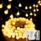 Guirnalda Luces, 6M 40LED Luces de Cadena, USB o a Pilas, 8 Modos con Control Remoto y Temporizador, Luce Decorativas para Interior y Exterior, Navidad, Bodas, Jardín, Terraza, Balcón