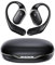 Écouteurs sans fil Bluetooth ultra ouverts – Écouteurs ergonomiques à conduction osseuse avec design en silicone souple et aéré pour la course, le sport, le fitness et l'entraînement (noir)