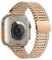 NFRFK Pulsera para Apple Watch Band 44mm 45 49 40 41 38 42mm correa de acero inoxidable para iWatch Series 10 9 8 SE 7 6 5 4 3(Rose Gold,38/40/41mm)