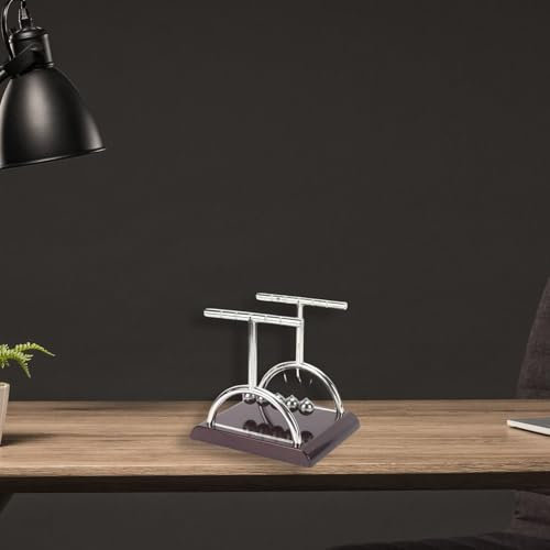 ANNPER Cradle – Desktop for Home & Perfect for Stress, Science Learning & Education. Desk Toy for Kids & Adults! Cool Desk Gadgets (B, 13.5x14cm)