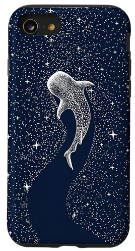 Ocean Animal Whale Shark Stars Pattern Case for iPhone SE (2020) / 7 / 8