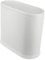 BATHVEVE Bote de Basura Estrecho de Plástico con Tapa para Dormitorio y Oficina Papelera Moderna y Estilizada para Reducidos Color Blanco