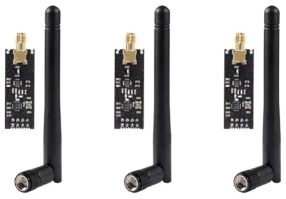 Koolenry Transceiver Module NRF24L01+PA+LNA Wireless with Antenna 1100-Meter Long-Distance 3PCS