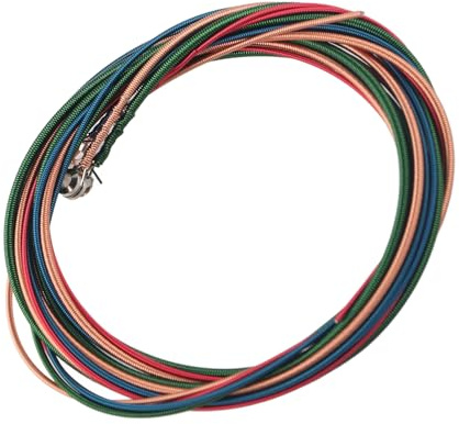 Dioche Elektriska Bassträngar 4-strängade Högkvalitativa Hållbara Slät Rostskyddslegerade Stål Färgglada Set för 4-strängade Elektriska Basspelare Blå Rose Röd Gul Grön 1,16 Mm 1,44 Mm