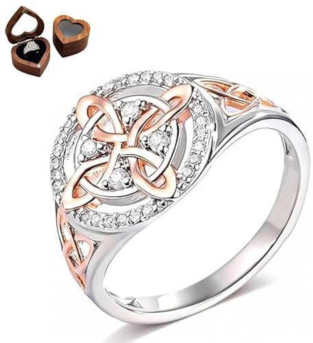 Generisch Handmade Witches Knot Ring, Witches Return-Knot Protection Ring, Valentine's Day Gift for Her (10)