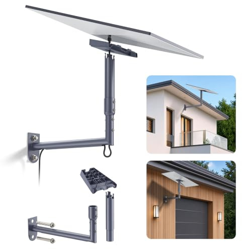 WXPSKY Starlink Gen 3 Wall Mount, 360° Adjustable Aluminum Alloy Bracket. | with Pipe Adapter for Starlink Standard/4 X/Gen3/Enterprise Dish, Heavy Duty Pole Mount Kit for Roof RV Outdoor