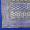 INDIA ARTS Indien Arts Handgefertigt 100% Baumwolle Floral Buti Stickset Tischdecke Tagesdecke Überwurf Strandlaken Überwurf Decke, Blau Full 88 x 106