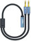 MillSO 3,5mm Klinke Y Adapter, vergoldete Headset Splitter (Doppel 3,5mm Klinkenstecker auf 4 polig 3,5mm Klinken-Kupplung in CTIA Standard) für Kopfhörer Desktop und Laptop