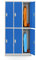 Jan Nowak Schließfachschrank 3B2A Wertfachschrank Metallspind Umkleideschrank 6 Fächer Stahlblech Pulverbeschichtet 185 cm x 90 cm x 45 cm (H x B x T) (Grau-Blau)