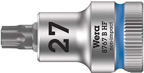 Wera 8767 B HF TORX® Zyklop Bitnuss mit 3/8-Antrieb mit Haltefunktion, TX 27 x 35 mm
