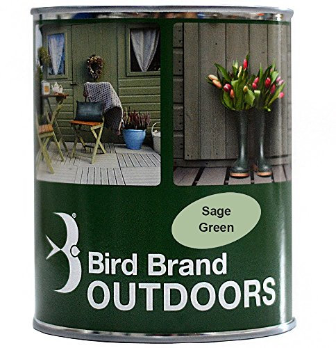 Bird Brand Outdoor Garden Paint Satin Finish (2.5 Litre, Sage Green)