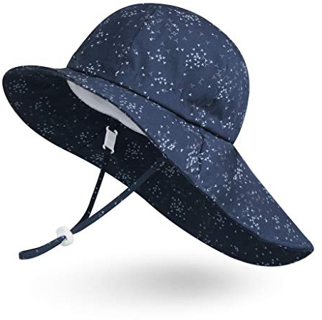 Ami&Li tots Baby Hut Nackenschutz Kinder Baumwolle Anti-UV UPF 50 Sonnenhut Mädchen Junge Säugling Kind Kleinkind