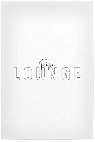 artboxONE Poster 45x30 cm Typografie PIPI-Lounge hochwertiger Design Kunstdruck - Bild Toilette klo lustig