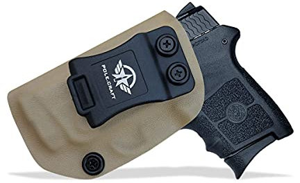 IWB Tactical KYDEX Pistolenholster Für: Smith & Wesson S&W M&P Bodyguard 380 Laser BG380 Pistolenhalfter Hängend Carrier Verdeckte Versteckte Pistole Case Waffenholster (Tan, Left Hand Draw (IWB))