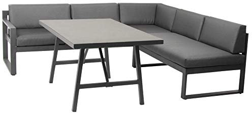 acamp Signature Lounge Set 3-teilig Aluminium mit Spraystone Tisch