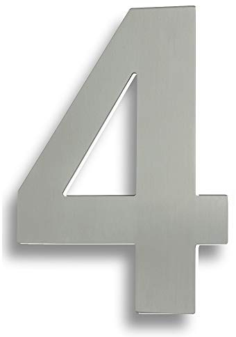 Carlisle Brass NUM10174SSS Numerals & Letters, Satin Stainless Steel