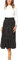 Hoerev Frauen Print Punkt mit Taschen Falten Langer Rock Beach Party Maxi Rock,Schwarz Punkt,S