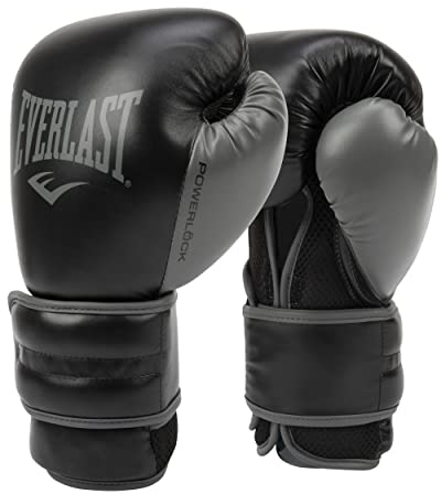 Everlast Unisex – Erwachsene Powerlock 2R Glove Handschuhe, Schwarz, 16oz EU