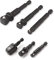 Titan 12001 6-Piece Stubby Wobble and Straight Impact Socket Adapter Set, Black