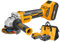Ingco Cagli11522 Smerigliatrice Angolare A Batteria 20 V 2 Batterie 4 Ah Caricabatterie E Borsa Inclusi