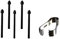 Consejos de S Pen para Samsung Galaxy Note 10 Lite N770 / Note10 5G 4G N971 N970/ Note 10+ Pro N975 N976 Puntas de lápiz Stylus S de Pantalla táctil con Herramienta 5 Black