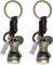 YINETTECH 2pcs Porte-clés Vintage Gant de Boxe Porte-clés en Bronze Cuir Sport Porte-clés Petite Surprise Présent Clé Accessoires pour Femmes Hommes