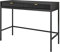 Furniture24 Schreibtisch Nova T104 Schminktisch mit 2 Schubladen Schwarz