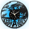 QIANGGE James Decor Wanduhr aus Vinyl, 30,5 cm, LED-Nachtlicht, Sci-Fi-Filme, Wandkunst, Dekoration, 7 Farben, Geschenk für Trek-Fans und Männer, Kinder, Ehemann, Geburtstagsgeschenk