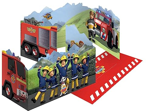 amscan 8 Einladungskarten Feuerwehrmann Sam
