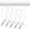 1000 Stück Kunststoff Tamper Seals Feuerlöscher Tags Sicherheit Tags Seals Sicherheit nummerierte Kabelbinder Etiketten Sicherheit Einweg Selbstsichernde Beschilderung 250 mm Länge (weiß)