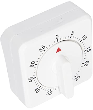 HREDZEO Temporizador de Cocina,60 Minutos/1 Hora Temporizador Meccanico da Cucina Leggero Ecologico Timer Meccanico Portatile para Casa Cocinar Hornear