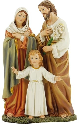FADEDA Hlg. Familie/Höhe:16 cm/handbemalt/detailgetreue Krippen Figuren - Weihnachten Tisch Dekoration Krippe Zubehör
