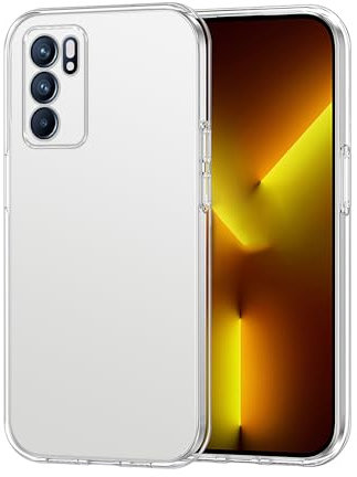 XINYEXIN Coque Transparente pour Oppo Reno 6 5G, Étui Housse Antichoc en TPU Souple Ultra-Mince, Slim Clear Case Backcover - Transparent