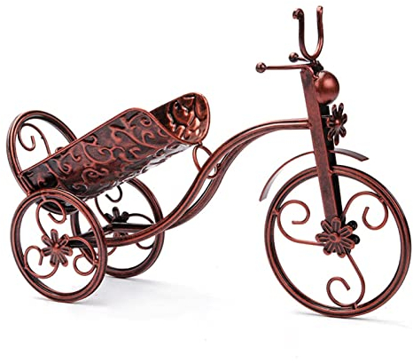 Casier à vin Porte-Bouteille de vin de vélo Casier à vin de Bureau Porte-Bouteille de comptoir autoportant pour Le Stockage du vin, casier à Alcool en métal